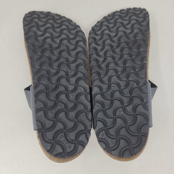 Birkenstock Gizeh Sandals EU40 US9 Gray Metallic Thong Comfort Cozy Slip On - Picture 11 of 11